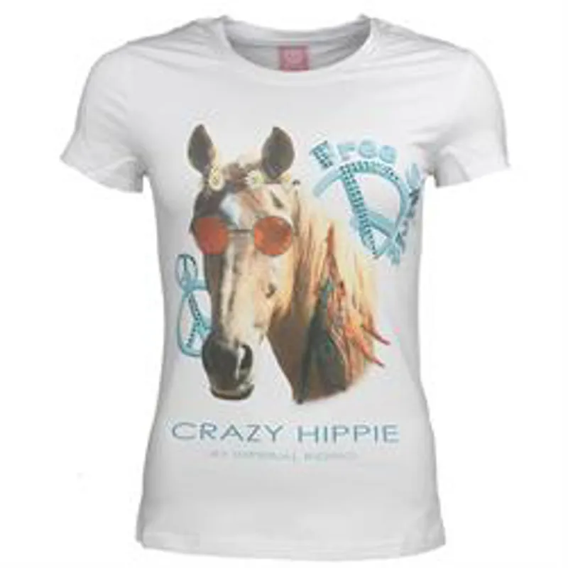 Imperial Riding Hippie Horse Children's T-Shirt - White